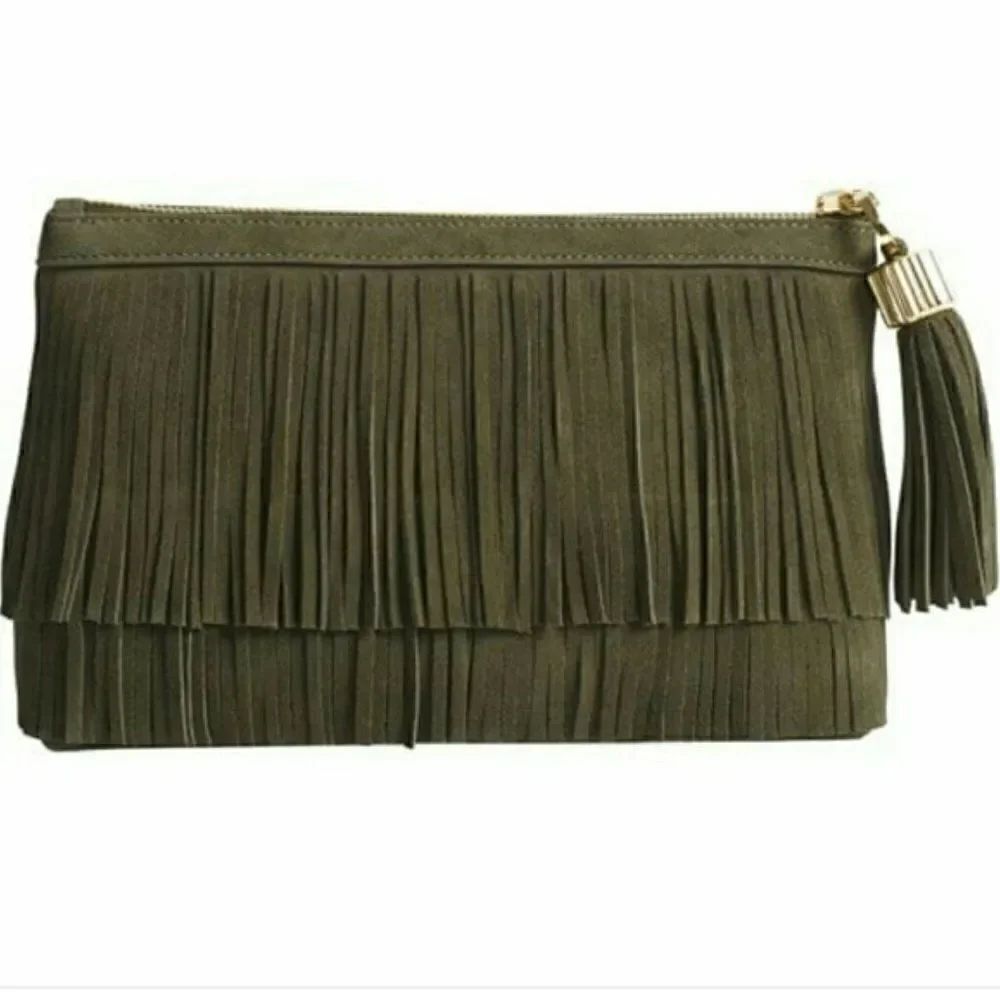 India Hicks Dougal Clutch - Army - NWT